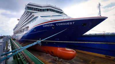 Carnival Conquest just completed its latest dry dock.