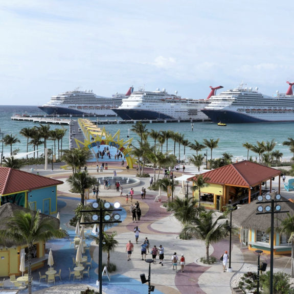 Four ships can now dock at once at Celebration Key.