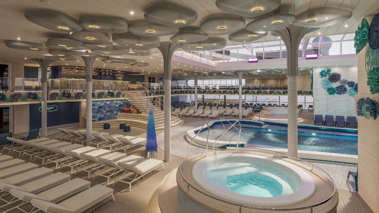The indoor Coral Cove pool will be redesigned since previous ships.