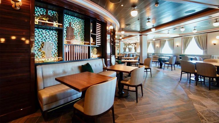 Sabatini's Italian Trattoria is a food and design highlight of the ship.