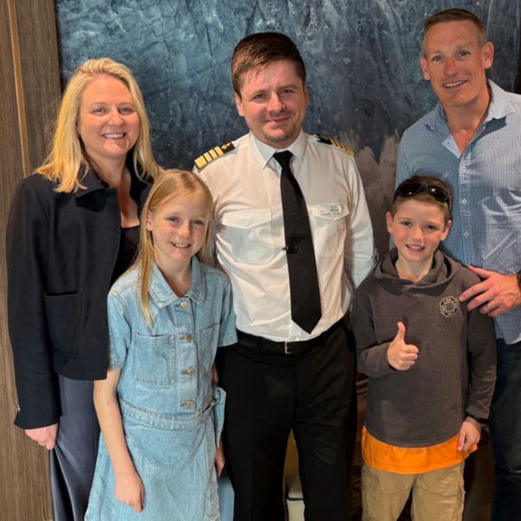Families will even be able to meet the captain onboard.