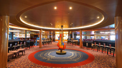 The previous spiral staircase to the casino from the music venues has been removed.