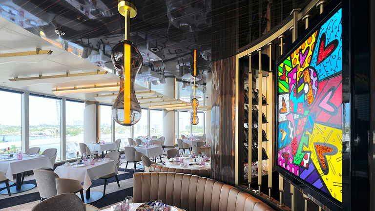 Boutique dining option Love by Britto crafts meals in partnership with artist Romero Britto.