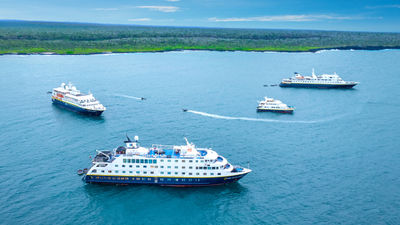 National Geographic-Lindblad Expeditions' Galapagos fleet is four ships strong.