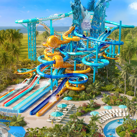 The 170-foot Tidal Tower will anchor Great Tides Waterpark.