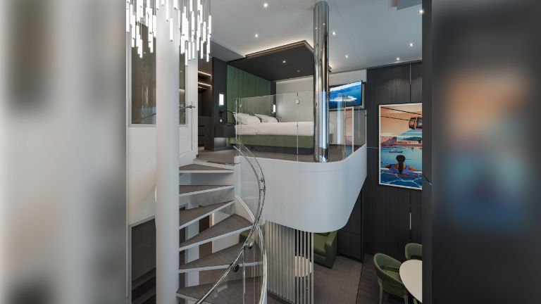 Rendering of new Royal Duplex Suite