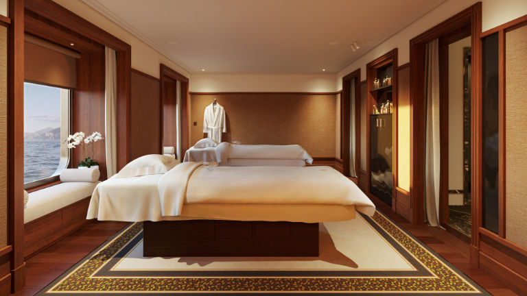 A rendering of the VIP double suite treatment room