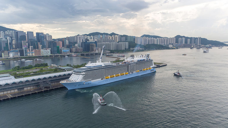 Ovation of the seas in Hong Kong in 2016