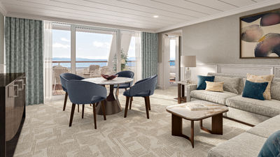 Owner's Suites will be redesigned as part of the ship's transformation.