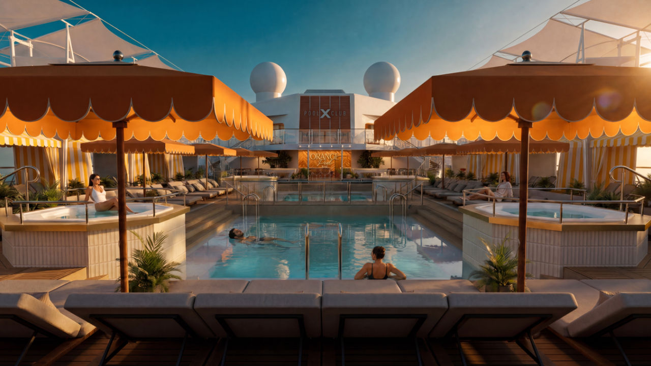 The Celebrity Pool Club is among the refreshed onboard spaces.