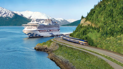 Princess Cruises offers rail and sail cruise-tours in Alaska.