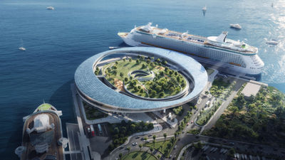 Proposed rendering of the new Outer Harbor cruise terminal