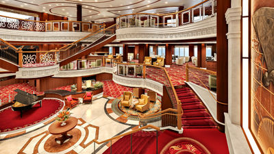 Queen Victoria's Grand Lobby atrium will be among the updates.
