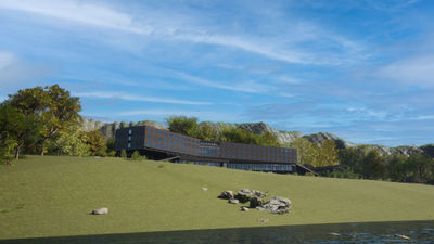 Rendering of Silversea's hotel for Antarctica cruises.