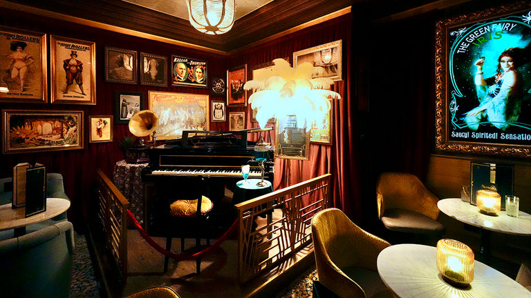 Spellbound, a venue onboard Princess, features sleight-of-hand magic, music and more.