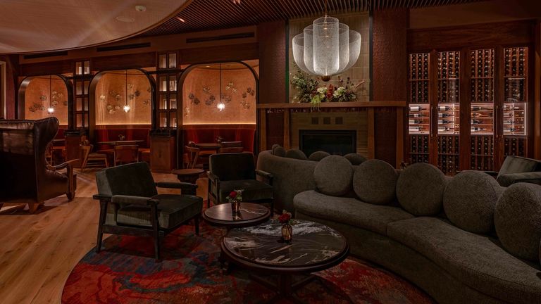 Disney details are hidden throughout the restaurant, including the handmade tiles in the Napa Rose Bar and Lounge.