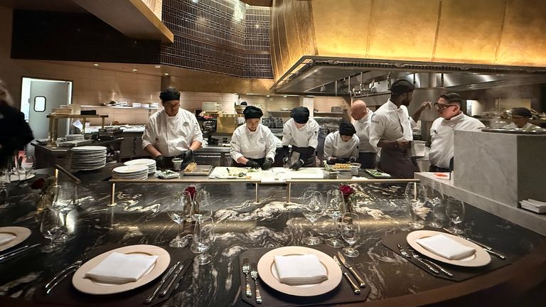 The new Chef's Counter offers a unique opportunity to watch chefs prepare a personalized, multi-course meal.