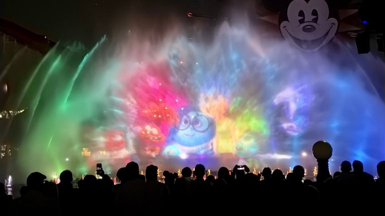 “World of Color – Happiness” features the emotions from “Inside Out” and “Inside Out 2.”