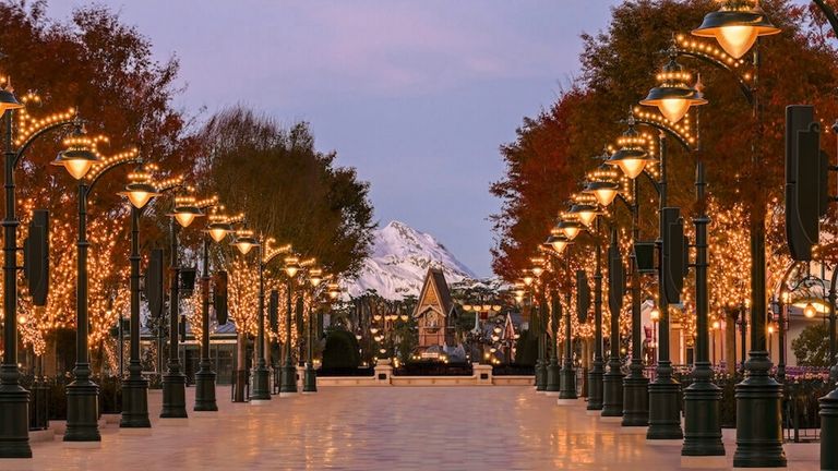 Adventure Way promenade will be lined with attractions, dining outlets and gardens inspired by Disney and Pixar stories.