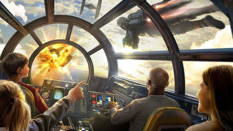 An all-new mission on Millennium Falcon: Smugglers Run is based on "The Mandalorian and Grogu."