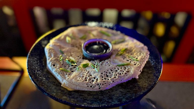 Snowflake potstickers at The Blue Dragon Pan-Asian Restaurant have pork filling.