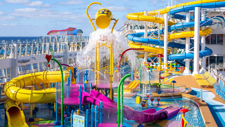 Royal Caribbean’s Wonder of the Seas has many activities for families, including Splashaway Bay.