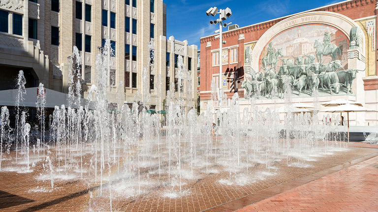 Sundance Square features boutique hotels, shopping and restaurants.
