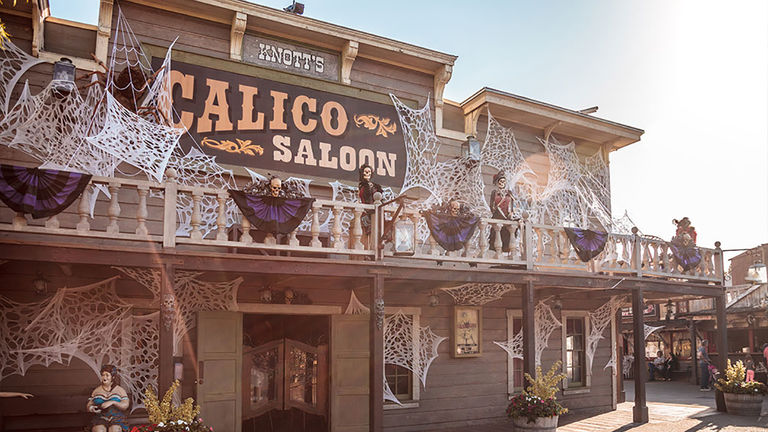 At Knott’s Scary Farm, kids can trick-or-treat in the town of Calico to collect sweets from friendly townsfolk.