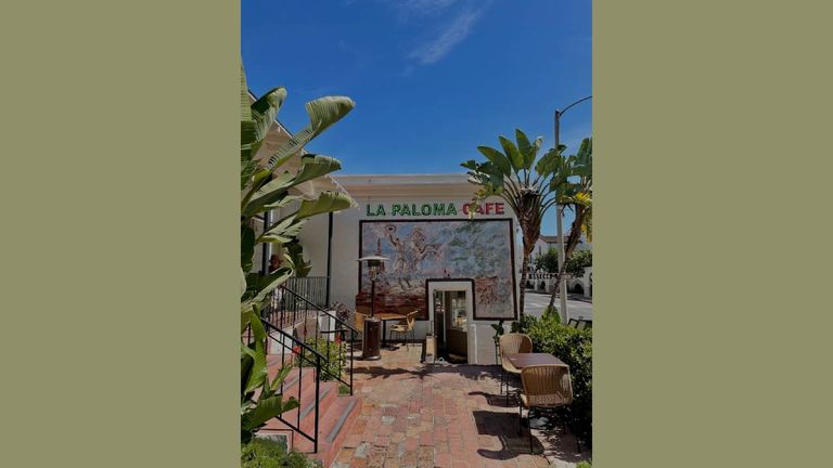 The menu at La Paloma Cafe highlights California cuisine that nods to the state's Spanish and Mexican history.