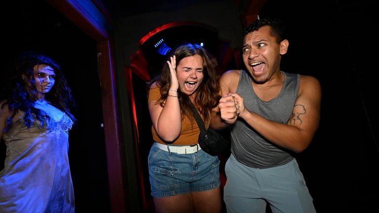 Halloween Horror Nights features haunted houses and scare zones featuring popular horror franchises and original stories. Halloween Horror Nights features haunted houses and scare zones featuring popular horror franchises and original stories.