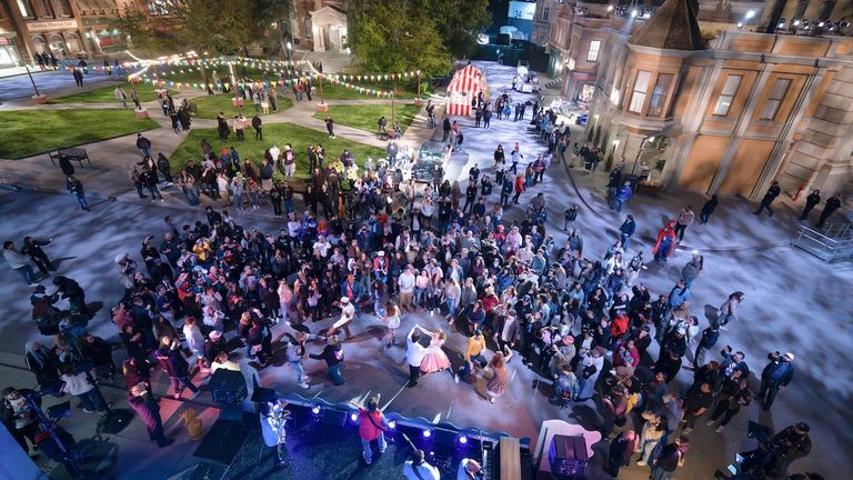 Guests at Fan Fest Nights were given the unique opportunity to step onto the actual filming location for “Back to the Future” and participate in the movie’s most memorable moments.