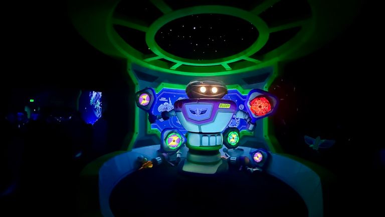 Imgaineers added an all-new Star Command character named Buddy to Buzz Lightyear's Astro Blasters.