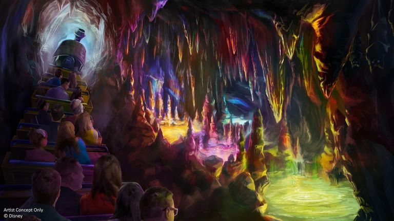 Clients will experience new magic inside Rainbow Caverns on Big Thunder Mountain Railroad.