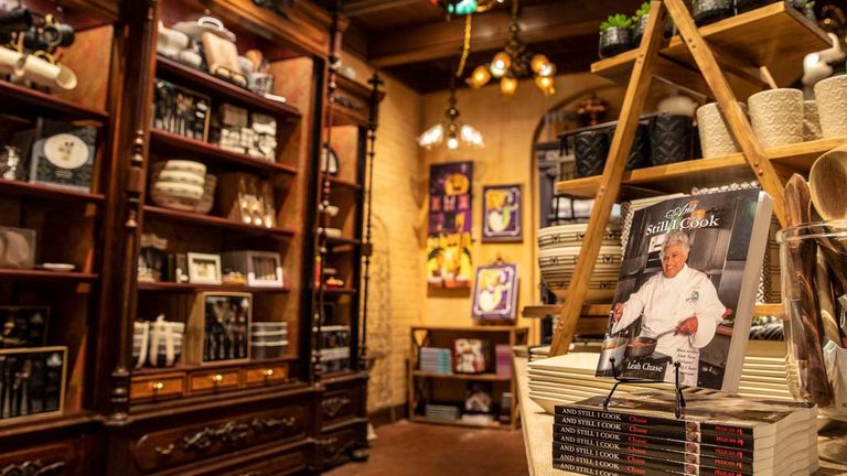 Eudora’s Chic Boutique in New Orleans Square offers home items from New Orleans, including Chef Leah Chase's cookbooks.