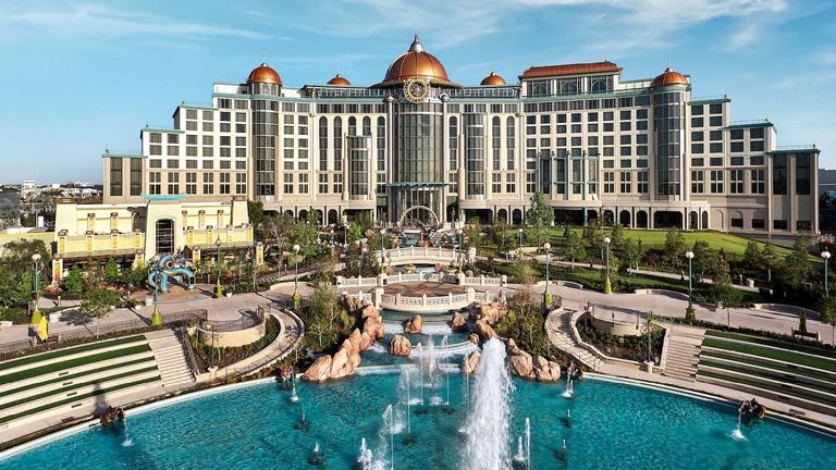 Universal Orlando Resort's newest hotel is the Helios Grand Hotel at Universal Epic Universe.