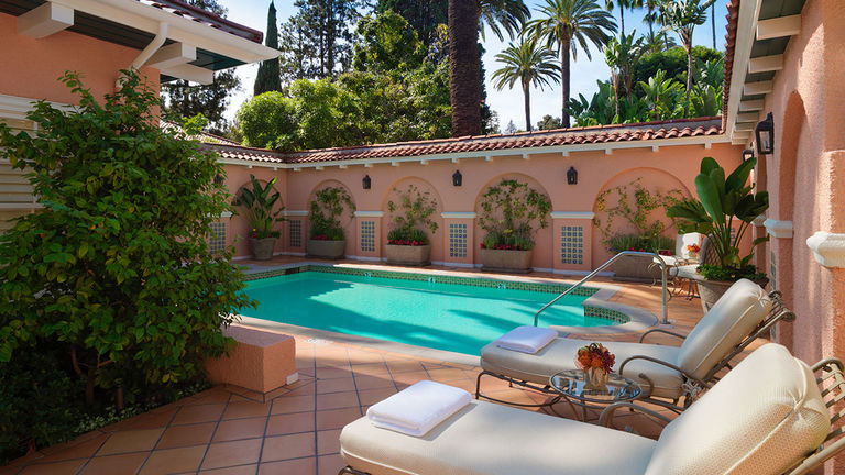 The Beverly Hills Hotel has 23 bungalows, which have continued to be popular.
