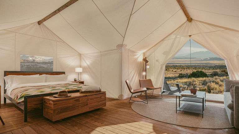 A 360-square-foot, safari-style Suite Tent