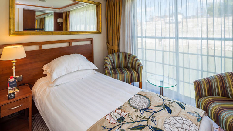 Four of AmaWaterways' ships have two solo cabins onboard.