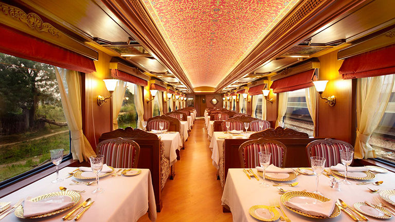 Uniworld passengers can ride the Maharajas Express train in India.