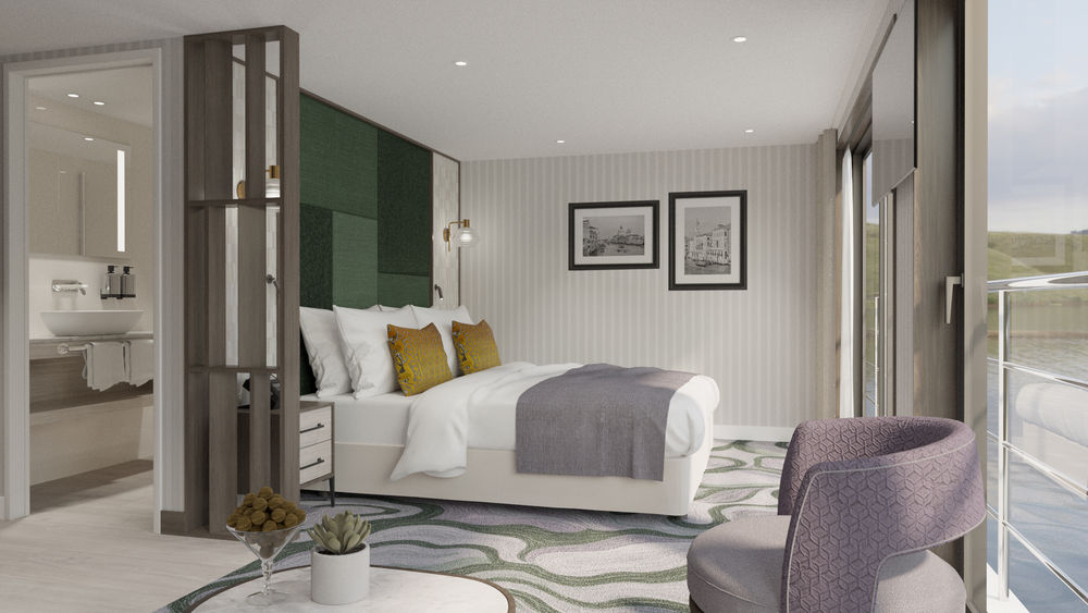 A suite onboard Viva Unique, which begins sailing in May 2027