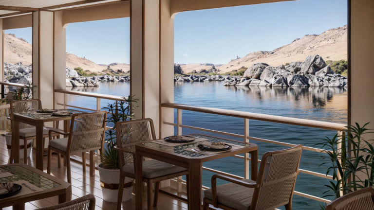 A rendering of al fresco dining