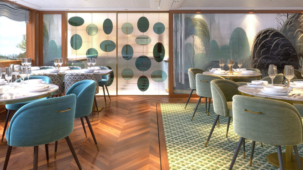 The restaurant on S.S. Audrey will reflect the elegance of the namesake actress.
