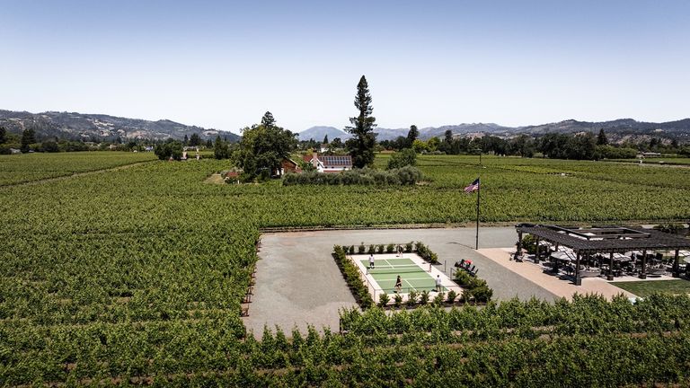 Pickleball courts can often be as distinctive as the destinations themselves.