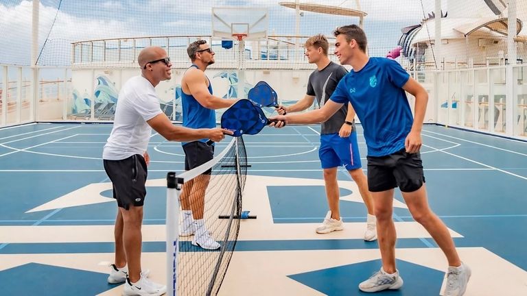 Pickleball at Sea is available on several major cruise lines.