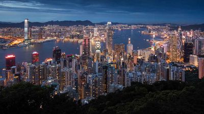 Hong Kong 1 skyline