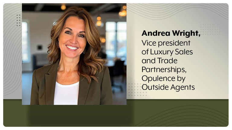 Andrea Wright, vice president of luxury sales and trade partnerships for Opulence, the new luxury division of host agency Outside Agents.