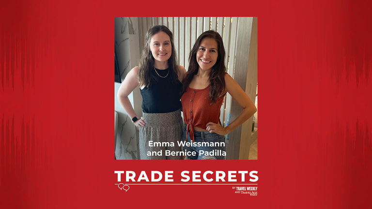 Trade Secrets Co-Host Emma Weissmann (left) with Travel Influencer Bernice Padilla