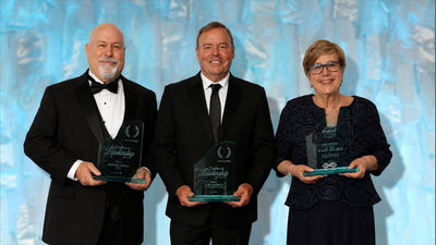 Michael Estill, Gary Murphy and Jackie Friedman were recognized at this year's WAVE Awards.