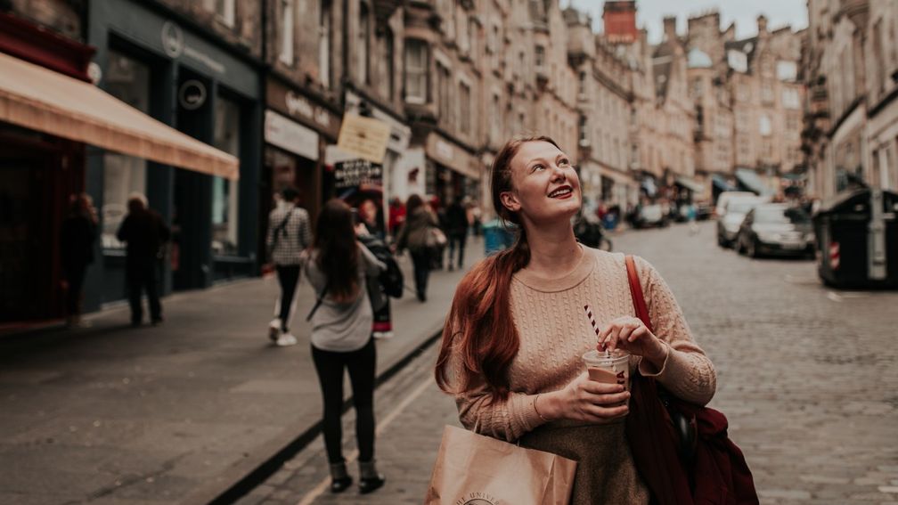 Woman in Edinburgh