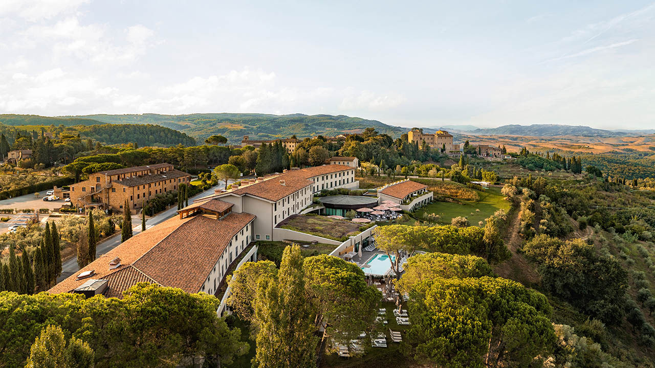 The five-star Il Castelfalfi in Tuscany, Italy, is a member of Preferred Hotels & Resorts and is exceptionally eco-friendly.